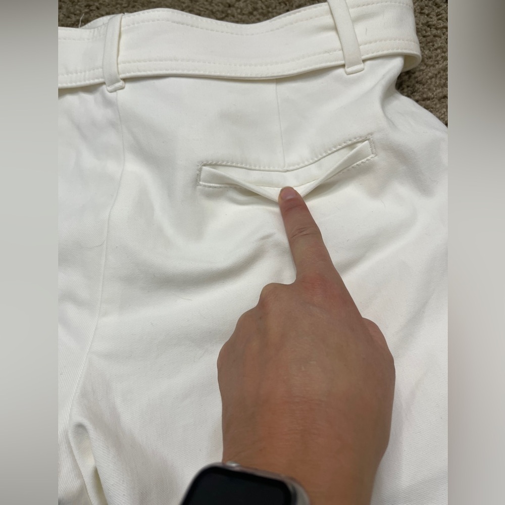 Ann Taylor NWT Marina Shorts With Belt Nautical White Sz 6 - Picture 5 of 12